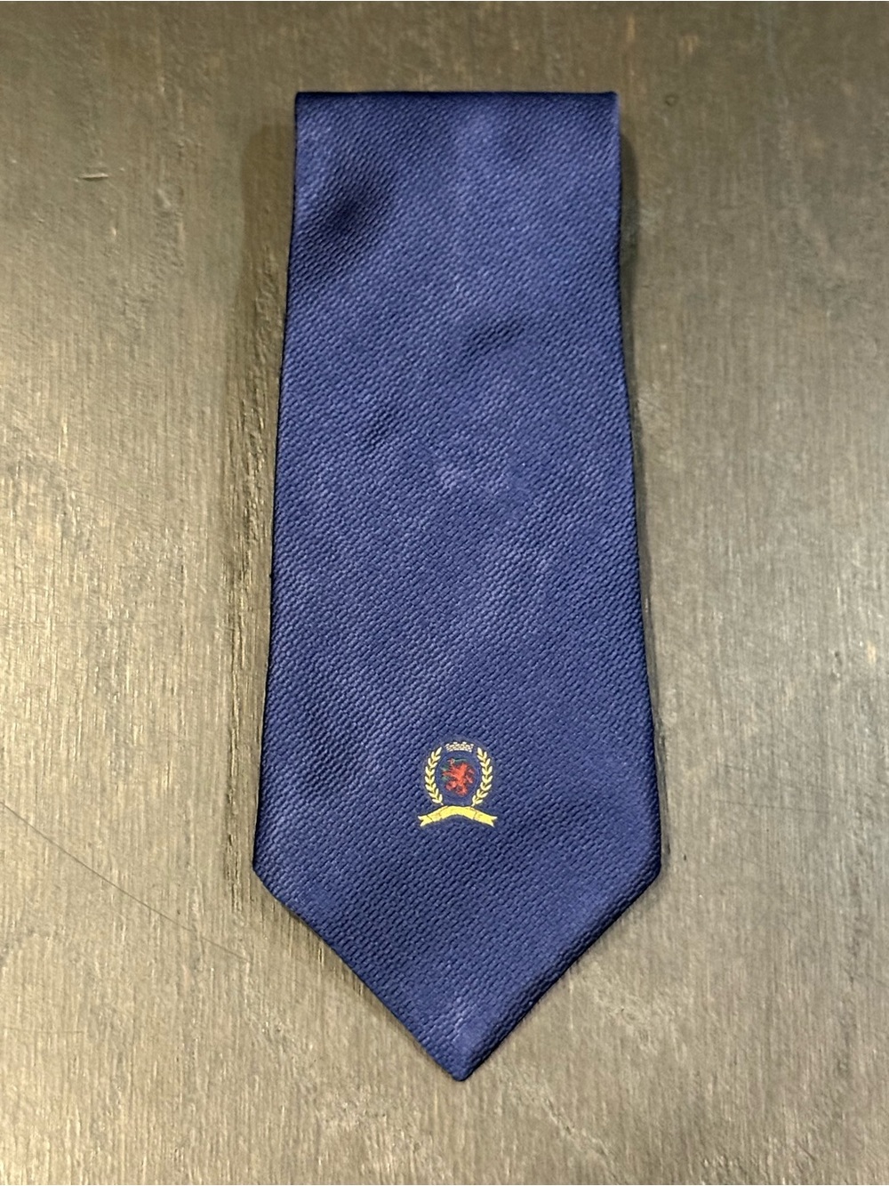 Vintage Tommy Hilfiger Classic Navy Men's Silk Tie